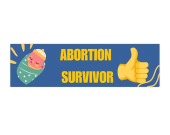 Sono sopravvissuta a un aborto, ho la malattia sessualmente trasmissibile chiamata vita. Adesivo per paraurti.