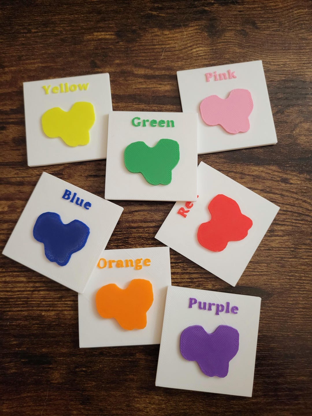 Color:blue Aac 2-inch Color Symbols — Tactile 3D Printed AAC Supports - Etsy