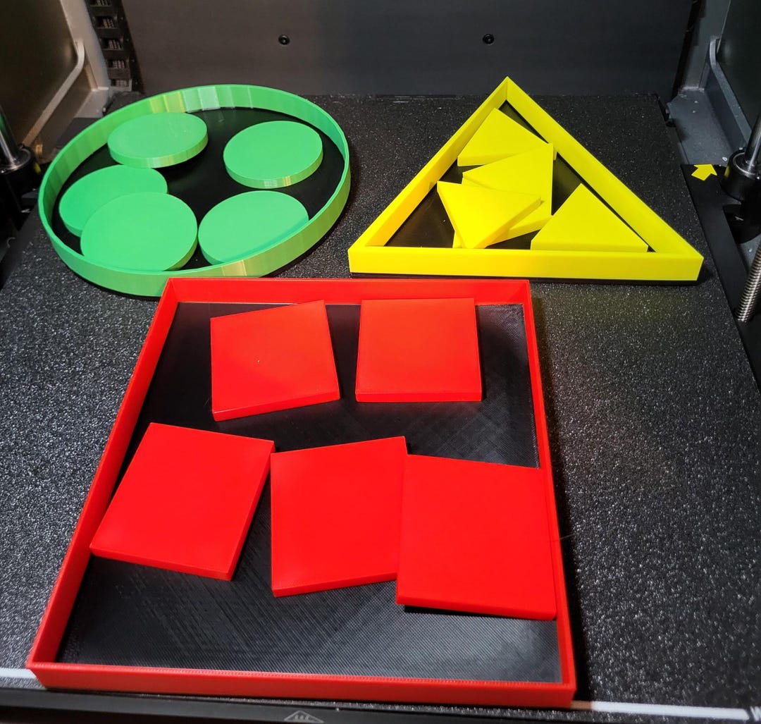 Shape Sorting Trays - Etsy