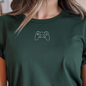 Minimalist Console Gamer Gamer Shirt Controller Line Art Gaming Tee, Unisex Cotton Tee, Modern Gaming Fashion, Console and PC Gamer Gift