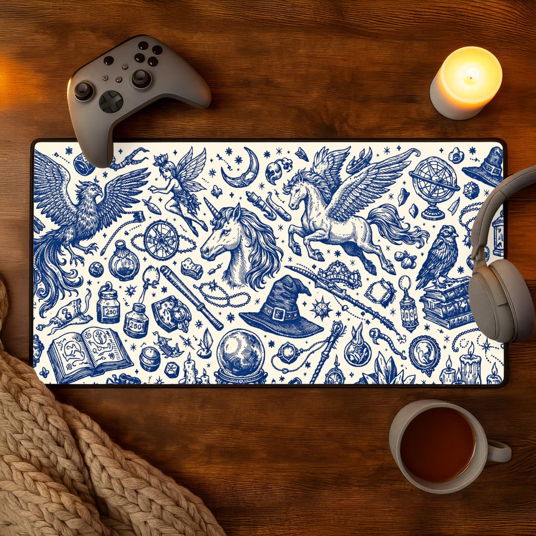 DND DESKMAT Dnd Mousepad Dnd Computer Mat Dragon Playmat MTG Playmat ...