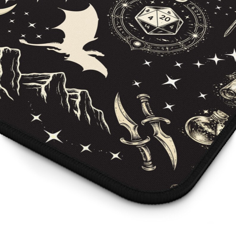 DND DESKMAT Dnd Mousepad Dnd Computer Mat Dragon Playmat MTG Playmat ...