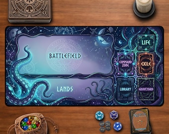 Eldritch Cosmic Horror MTG Playmat Desk Mat TCG Card Game Magic The Gathering Commander EDH Zone Gaming Pad Fantasy Tentacle Aesthetic