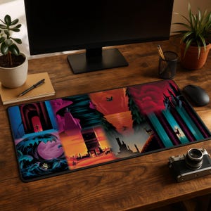 Throne Of Glass Desk Mat TOG Art Mousepad XXL Kingdom Of Ash Dark Academia Fantasy Art Gamer Desk Decor Booktok Gifts Valentines Day Gift image 4