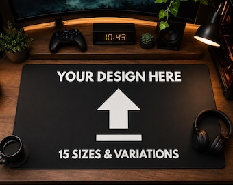 Custom Desk Mat Personalized Mousepad Large Gaming TCG Playmat 15 Sizes and Variations