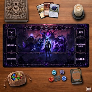 Solo Leveling Mouse Pad XXL Anime Desk Mat Sung Jin-Woo with Shadow Army Art Dungeon Hunter Decor Otaku Gaming Gift Fantasy Gamer Room Decor 16" x 32" - MTG Mat