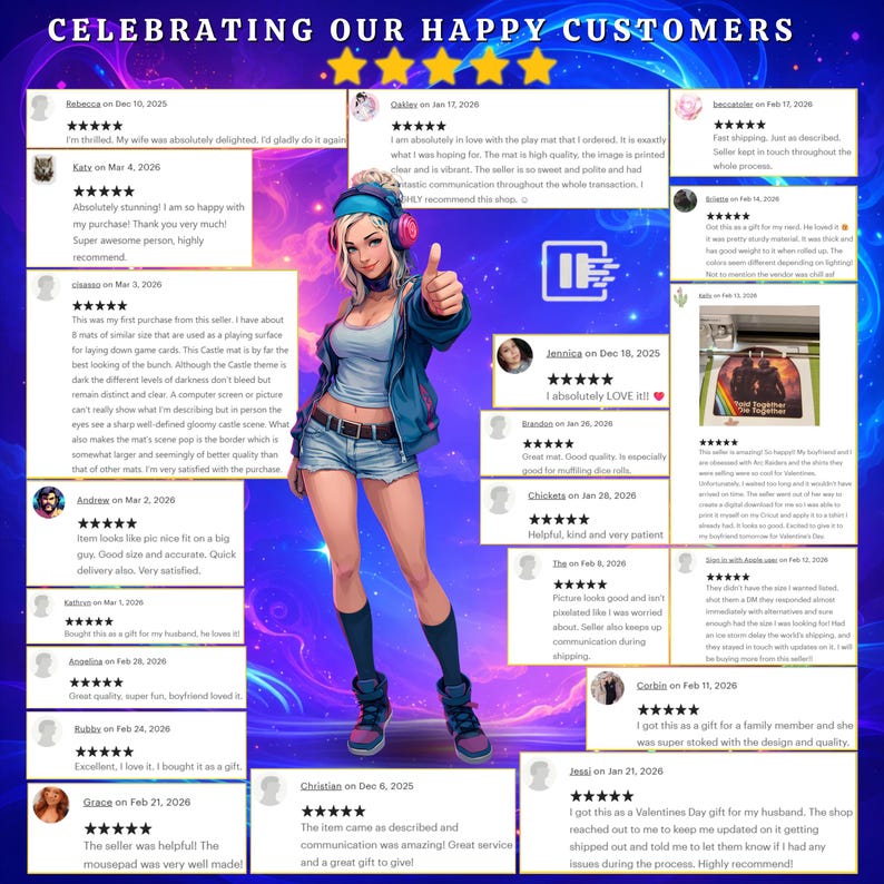 Custom Desk Mat Personalized Mousepad Large Mouse Pad Gamer Desk Mat TCG Playmat Anime Desk Mat Gift for Him Gift for Wife Gifts for Gamers image 14