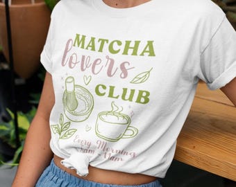Matcha Lovers Club T-Shirt: Cozy Cafe Comfort Colors Tee