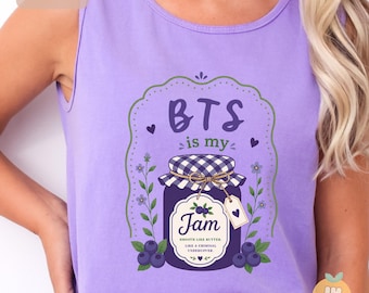 Camiseta sin mangas Comfort Colors BTS Fan Tank Top, camiseta sin mangas Bangtan Arirang World Tour, camiseta Vintage Jam Graphic Summer Concert para Army Fandom