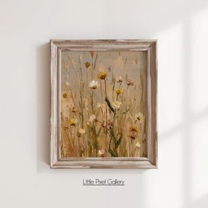 Wildflower Meadow Painting: Cottagecore-landschapskunst (digitale download) 188