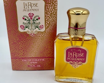Vintage Coty La Rose Jacqueminot Eau De Parfum 0.3 Fl Oz Perfume