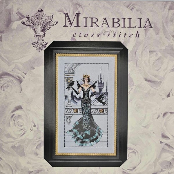 Patrón de punto de cruz La Reina Cuervo Nora Corbett Mirabilia Punto de cruz