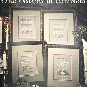 The Seasons in Samplers Cross Stitch Pattern Vintage Cross Stitch Seasons