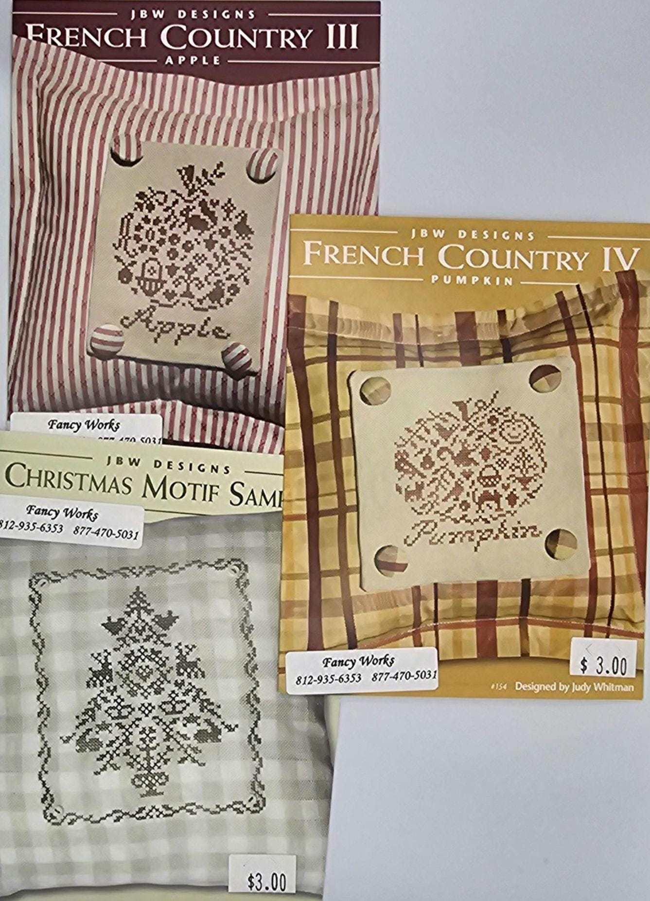 French Country Mini Bundle Cross Stitch Pattern Vintage Cross Stitch - Etsy