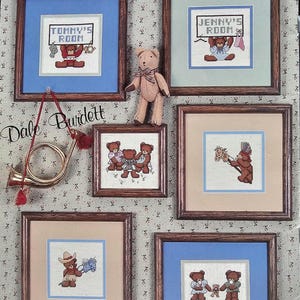 Teddys Playtime Cross Stitch Pattern Vintage Cross Stitch Dale Burdett