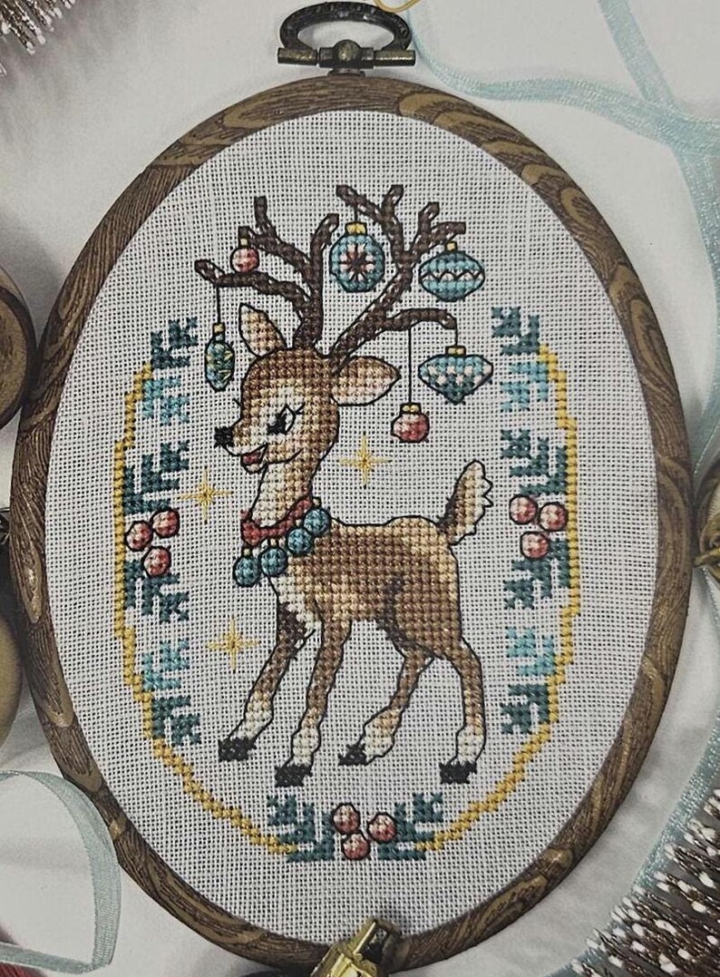 Winter Deer Cross Stitch Pattern - Etsy