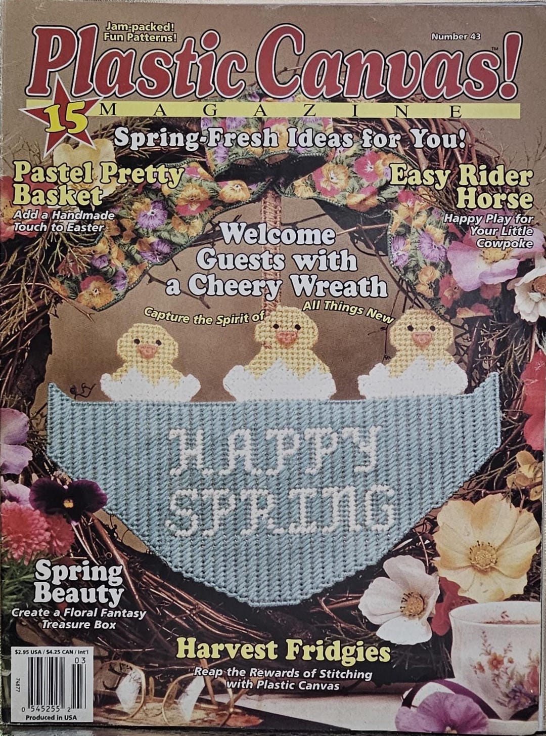 Magazine Issue Numbr Plastic Canvas Magazine Issue Number 43 Vintage Plastic Canvas - Etsy