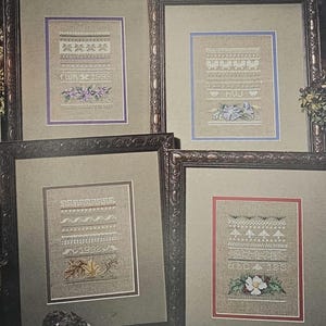 The Seasons in Samplers Cross Stitch Pattern Vintage Cross Stitch Seasons