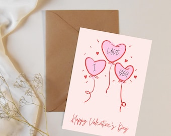 Happy Valentine's day Card printable | love card for valentine day