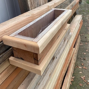 Rectangular Planter for FENCE, WALL or WINDOW Sill