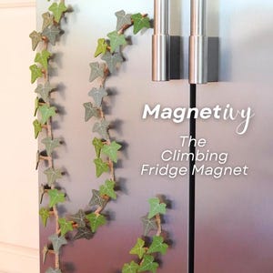 Magnetivy - English Ivy Fridge Magnet with Articulating Stems | Fridge Magnet, ForgeCore, Ivy, English Ivy, Magnets, Leaf, Vine, Kitchen