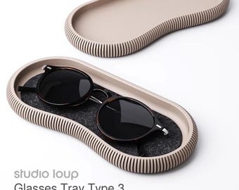 Glasses Tray Type 3 | Sunglasses Holder | Compact Eyewear Storage Tray | Modern Minimalist Organizer