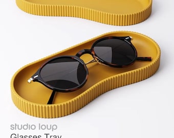 Glasses Tray | Modern Eyewear Holder | 3D Printed Minimalist Sunglasses Tray