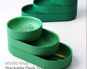 Stackable Desk Tray Type 3 | Modern Organizer Set | Desk Storage | Office Accessories