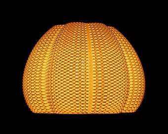 Marina Pendant Lamp | 3D Printed Lampshade with Playful Curves | Modern Ceiling Light | Unique Home Decor | Fits E26 E27 Socket