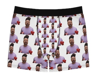 Mark Byrne Heart Print Boxer Briefs – Expressive Polyester Underwear