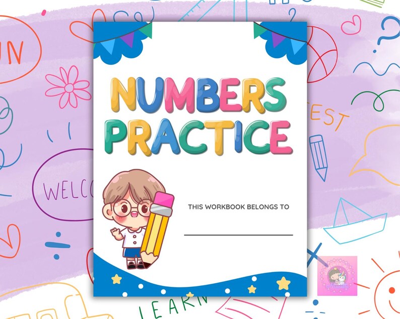 Number Tracing Worksheets 0-10 for Preschool &amp; Kindergarten, Printable ...