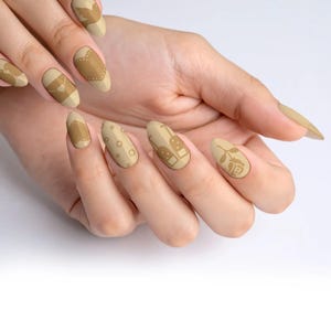 Timeless Beige Valentine Press-On Nails