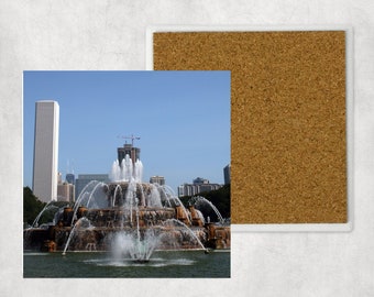 Sandstone Coaster: Chicago Buckingham Fountain