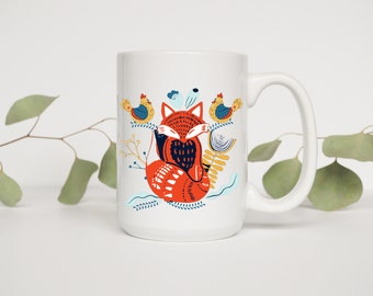 Mug: Fox and Hens