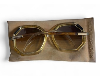 1980s Victor Saint Hugues Vintage Sunglasses- Red and Silver  display picture 2