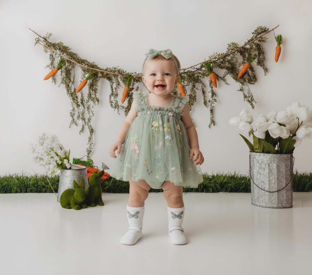 Easter Dresses Baby Green 0 3 - Etsy