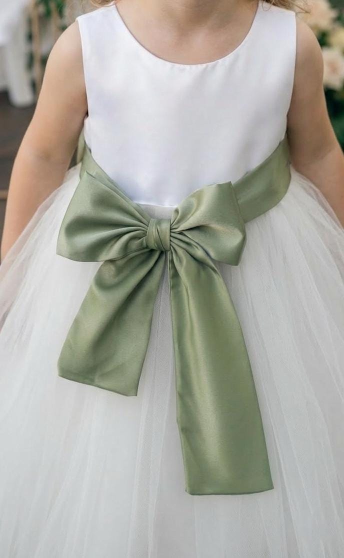 Junior Bridesmaid Dress Sage Green