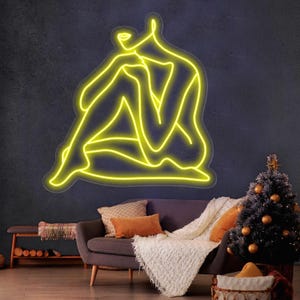 Girl Body Neon Sign, Woman Figure LED Light, Lady Silhouette Wall Art, Bedroom Decor, Female Art Sign, Bachelorette Party Gift