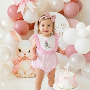 bunny birthday dress Some Bunny is One Outfit Girl | Bunny 1st Birthday Dress | First Birthday  Tutu Dress | Pink Easter Cake Smash Outfit | Baby Girl Gift by Strawberrie  Rose