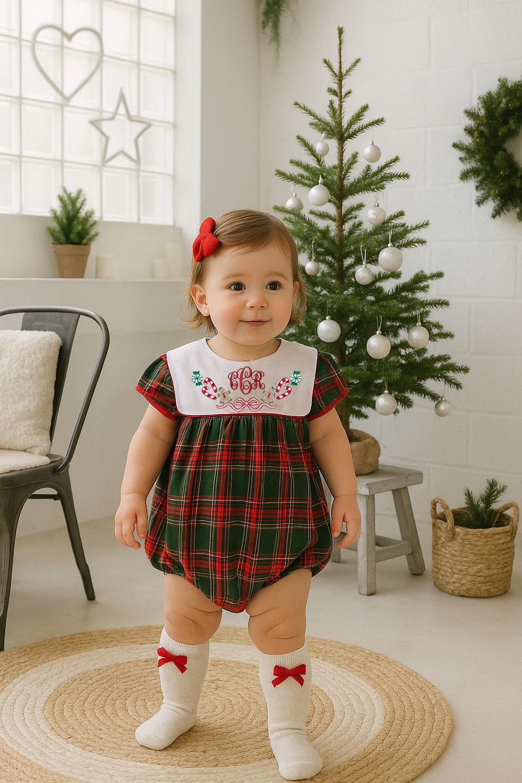 white christmas dresses Personalized Christmas Dress for Girls main image 0