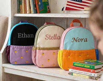 Mochila personalizada, mochilas preescolares personalizadas, mochila escolar para niños pequeños, regalos de cumpleaños, regreso a clases, regalos para niñas y niños, primer día de clases