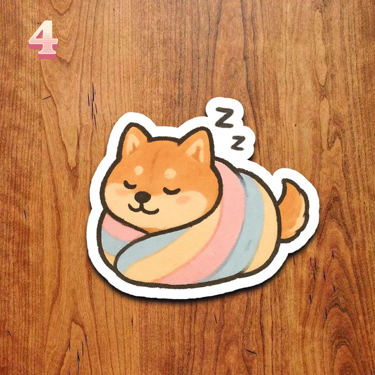 Kawaii Shiba Inu Vinyl Sticker Pack – Waterproof Dog Decals - Etsy