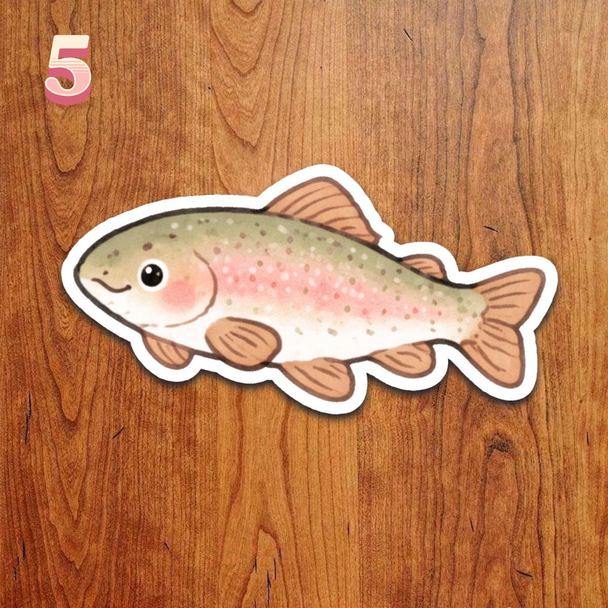 Freshwater Fish Sticker Pack – Kawaii Fishing Stickers Vinyl Decals ...