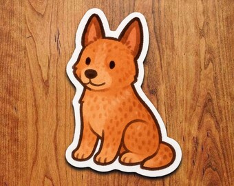 Red Heeler Sticker - Australian Cattle Dog Vinyl Decal