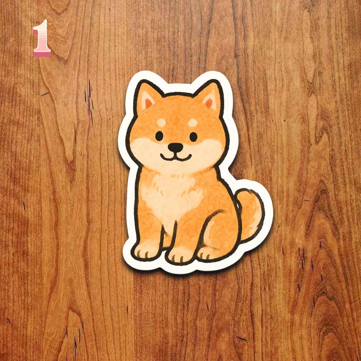 Kawaii Shiba Inu Vinyl Sticker Pack – Waterproof Dog Decals - Etsy