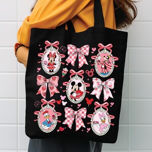 Minnie Mouse Tote Bag: Durable Cotton Carryall (Spacious & Reusable) image 3
