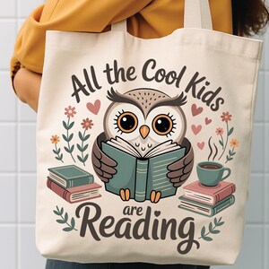 Coole tas voor kinderen, leestas voor kinderen, bibliotheektas, lezen is geweldig, cadeau voor boekenliefhebbers, tas voor boekenliefhebbers, lezerstas, boekentas voor kinderen, boekenwurm