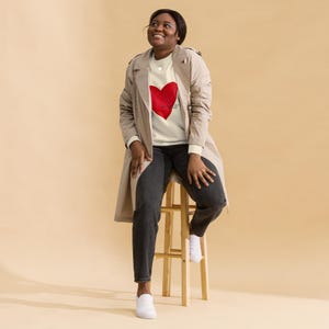 Mon Coeur Sweatshirt, Heart Sweatshirt, French Sweatshirt, Valentines sweatshirt
