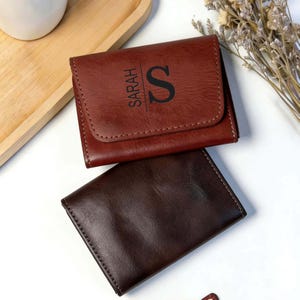 Personalized Leather Rosary Pouch | Engraved Prayer Bead Bag | Custom Coin Purse | Christian Gift｜Communion Confirmation Gift