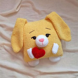 Pillow Bunny Crochet Pattern | Amigurumi Bunny Plushie | Sleepy Bunny Pattern | Cute Soft Toy DIY | PDF Crochet Tutorial